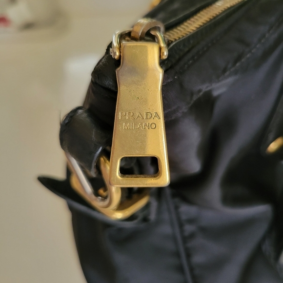 Prada Tessuto Nylon Jacquard Logo Tote Black - Picture 15 of 16